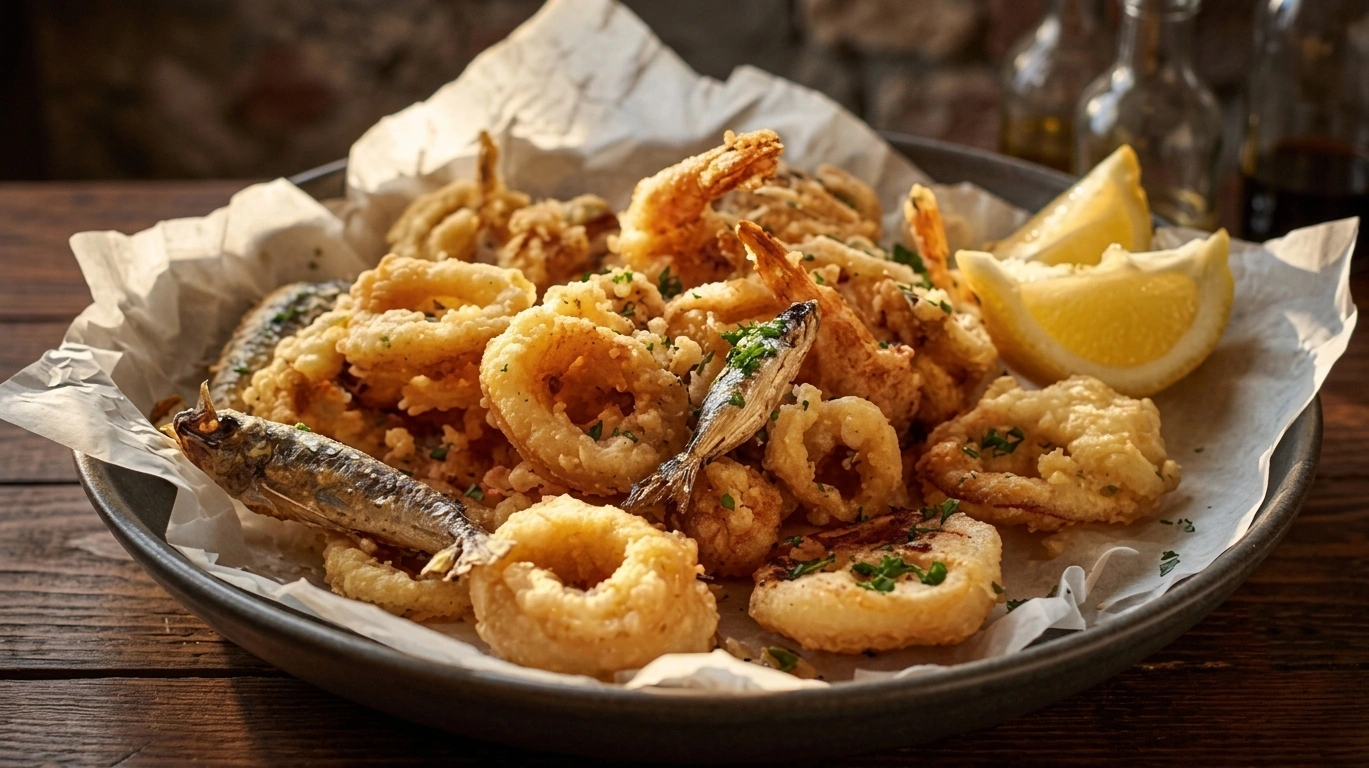 Battered mixed seafood, a Filipino seafood dish at Byrne Eats, 892 Dundas Street, London, ON